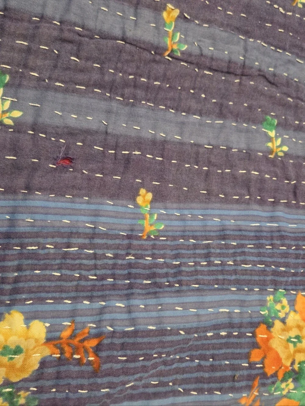 Kantha Cotton Quilt 85x55